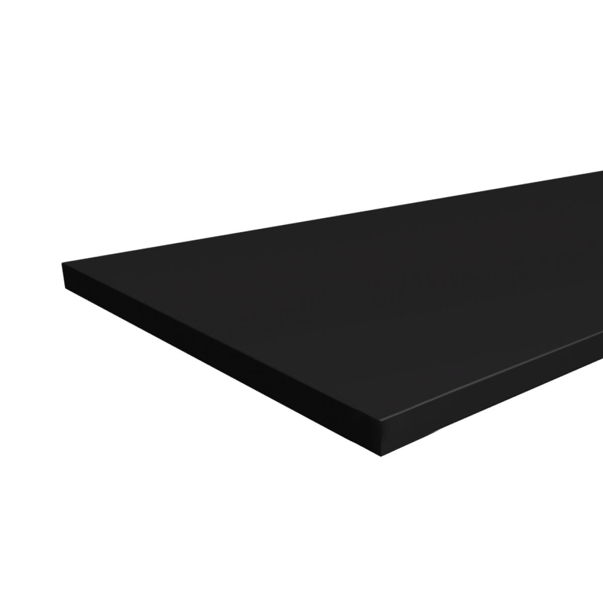 Столешница ЛДСП без скруглений LuxAlto U999 ST2, цвет чёрный, 1800*800*25 мм