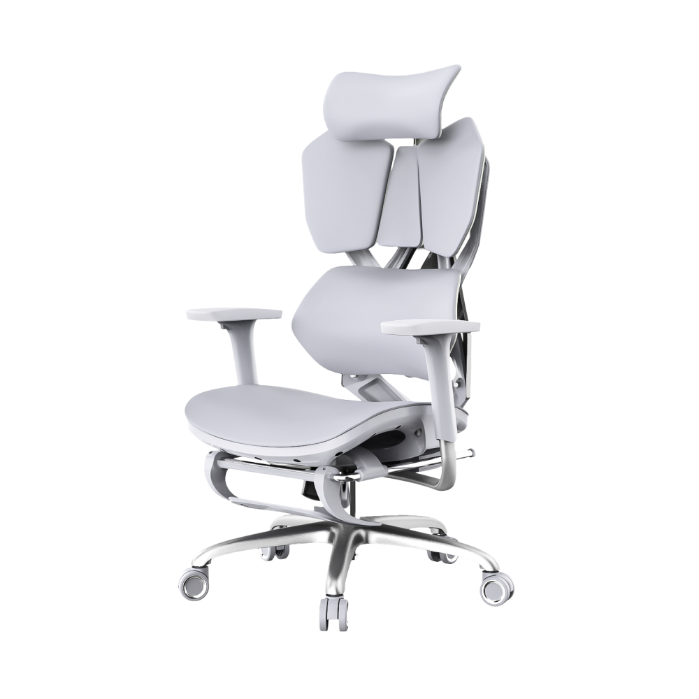 Кресло игровое XIAOQI X5S-F с подставкой для ног, серый
