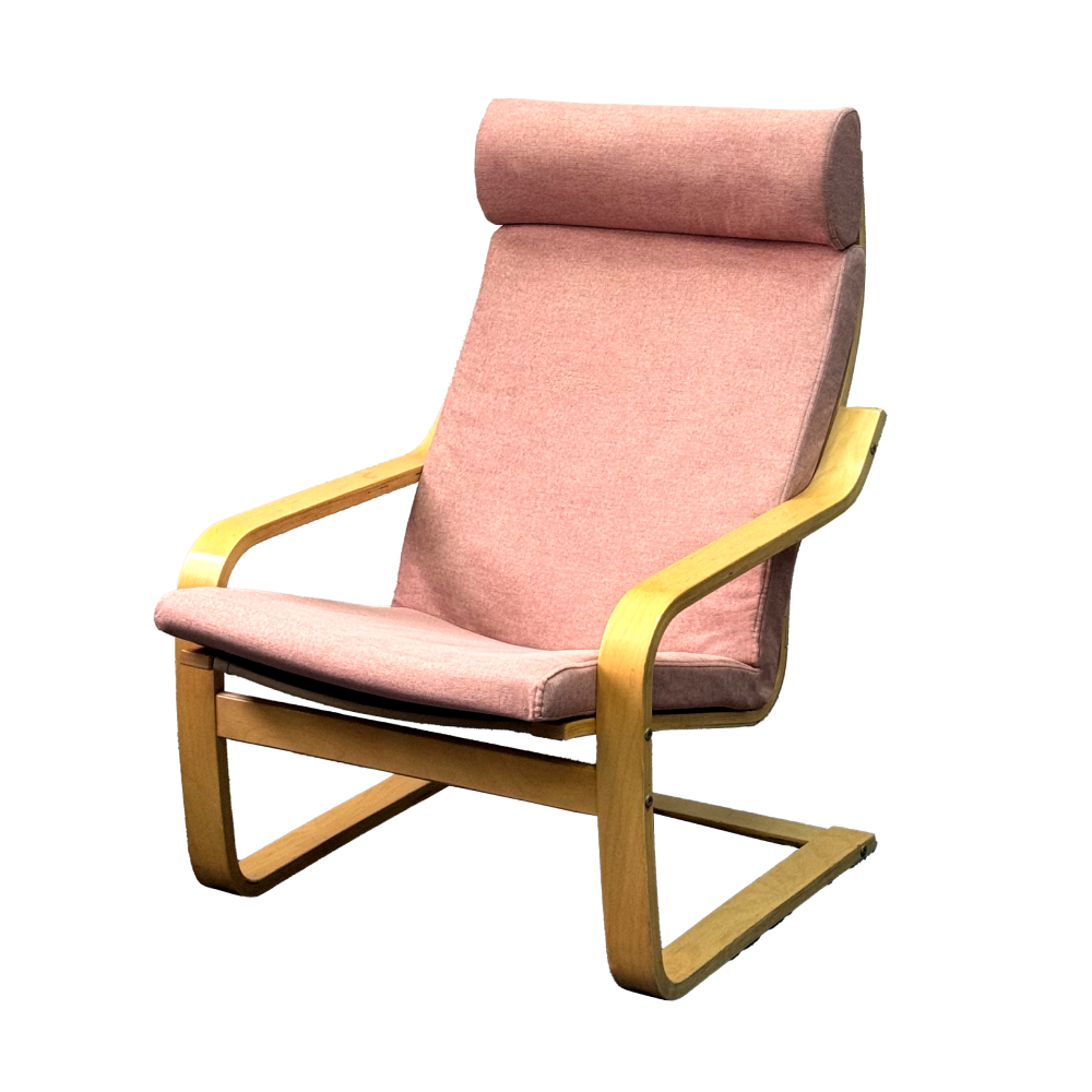 Чехол LuxAlto на кресло Poang, рогожка розовый (Laguna 310)