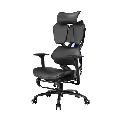 Кресло игровое XIAOQI X5S-F с подставкой для ног, чёрный