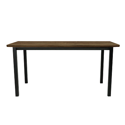 Стол офисный ST45 черный/ЛДСП коричневый дуб, 160x70