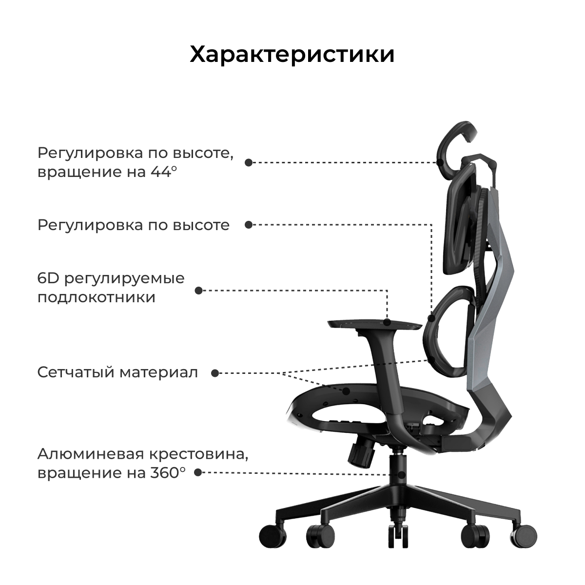 Кресло игровое XIAOQI X5C, черный