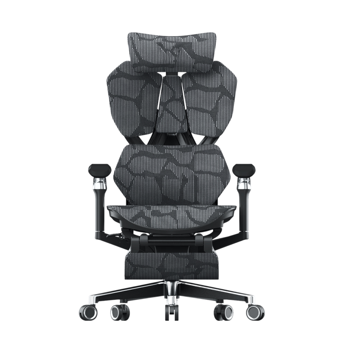 Кресло игровое LuxAlto X5 PRO-301 с подставкой для ног, Черное