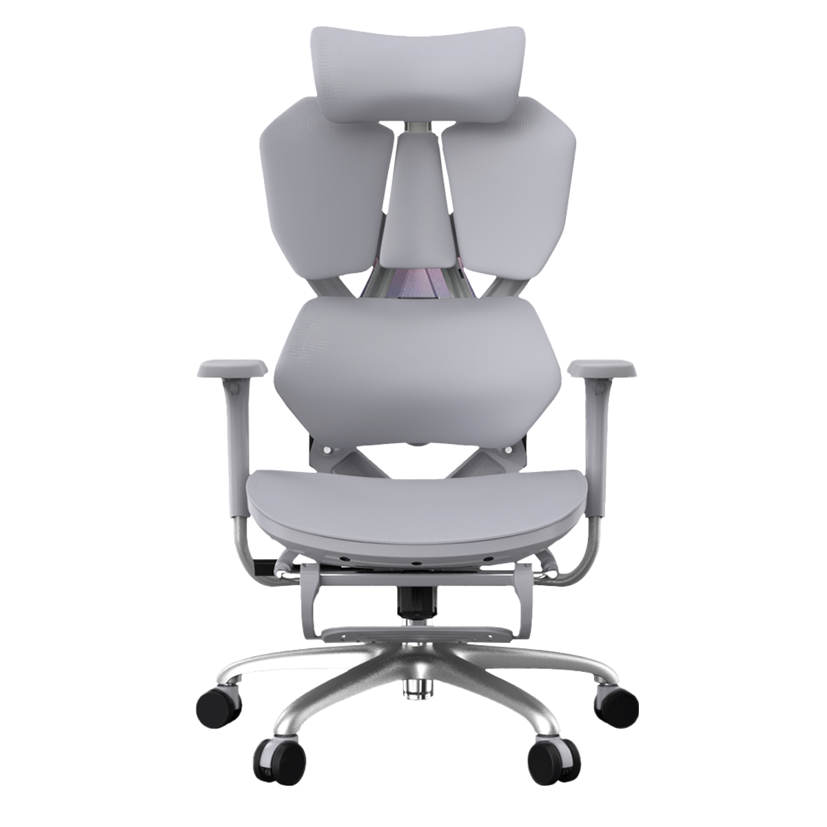 Кресло игровое XIAOQI X5S-F с подставкой для ног, серый