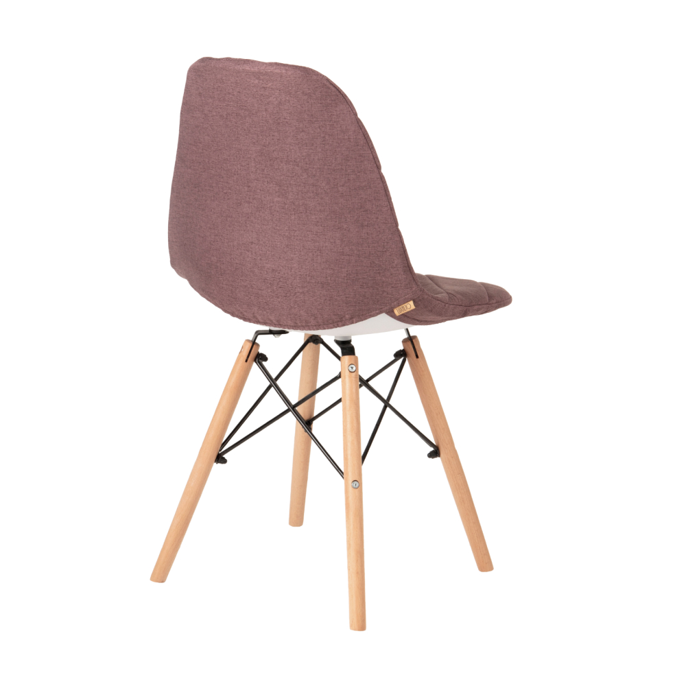Чехол на стул LuxAlto для модели Eames/Aspen, рогожка бордовый (Laguna 380), комплект 2 шт.