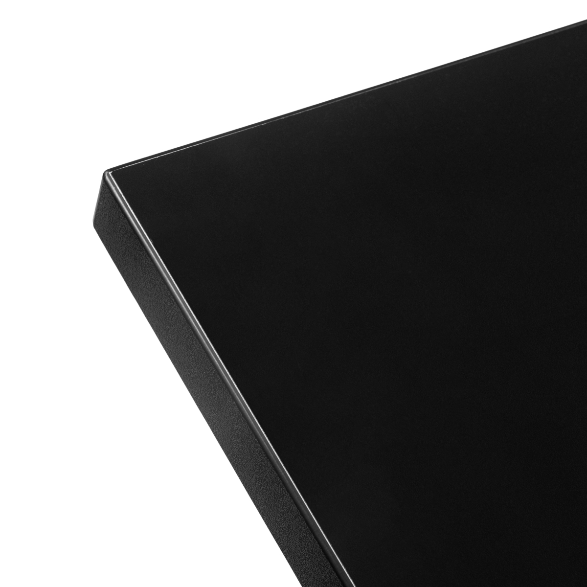 Столешница ЛДСП без скруглений LuxAlto U999 ST2, цвет чёрный, 1400*800*25 мм