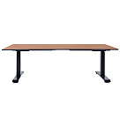 Стол с регулировкой высоты 2A3L LOW черный/HPL дуб, 120x80