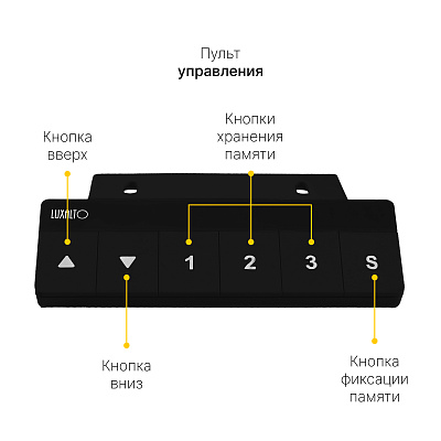 Стол с регулировкой высоты SRF2J черный / ЛДСП черный, 140x70