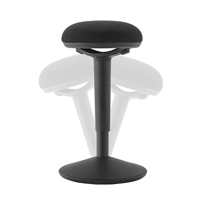 Стул динамический для работы сидя или стоя LuxAlto R22BK, чёрный