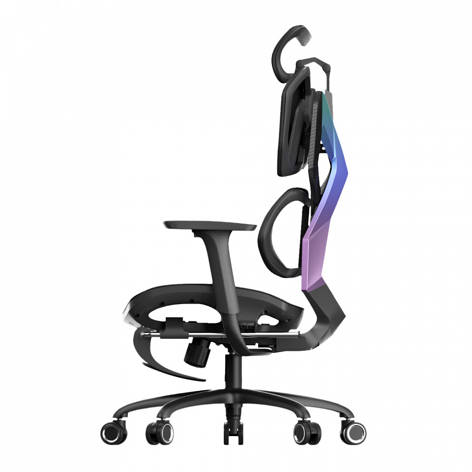Кресло игровое XIAOQI X5S-F с подставкой для ног, чёрный