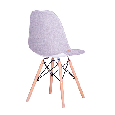Чехол на стул LuxAlto для модели Eames/Aspen, без строчки, рогожка светло-серый (Laguna 932)