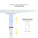 Стол с регулировкой высоты E6  белый/ЛДСП белый, 140x80