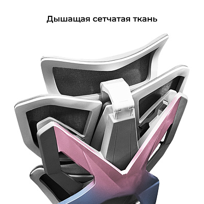 Кресло игровое XIAOQI X5S-F с подставкой для ног, серый