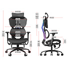 Кресло игровое XIAOQI X5S-F с подставкой для ног, чёрный