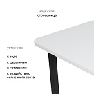 Столешница ЛДСП LuxAlto W1100 ST9, цвет белый альпийский, 1400*600*25 мм