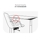 Стол с регулировкой высоты SR2 черный/черный ЛДСП 160х70