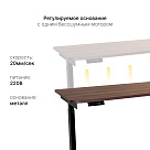 Стол с регулировкой высоты E6 черный/ЛДСП коричневый дуб, 160x70