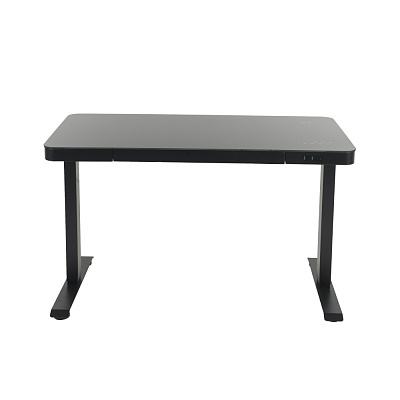 Стеклянный стол с электроприводом LA-T33-E4A (черный),высота 70-120 см, размер столешницы 120*60 см