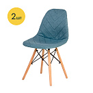Чехол на стул LuxAlto для модели Eames/Aspen, рогожка джинсовый (Laguna 795), комплект 2 шт.